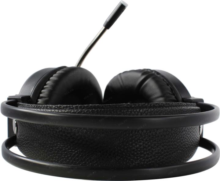 Наушники с микрофоном SunWind SW-HS510G Black (шнур 2.2м, с регулятором  громкости) <1422149>
